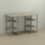 Письменный стол Ferrum-decor Карэн 76x120x70 серый ДСП Дуб Сонома 32мм (FRD-102444)