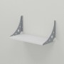 Полка настенная Ferrum-decor Ханди 2 240x500x240 металл Серый ДСП Белое 16 мм (FRD-102568)