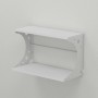 Настінна полиця Ferrum-decor Букін 330x700x240 метал Білий ДСП Біле 16 мм (FRD-102891)