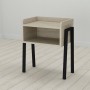 Тумба модульная Ferrum-decor Джузи 540x450x320 металл Черный ДСП Сонома 16 мм (FRD-102971)