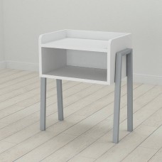 Тумба модульна Ferrum-decor Джузі 540x450x320 метал Сірий ДСП Біле 16 мм (FRD-102982)