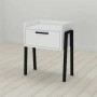 Тумба модульна Ferrum-decor Бетті 540x450x320 метал Чорний ДСП Біле 16 мм (FRD-102989)