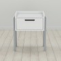 Тумба модульна Ferrum-decor Бетті 540x450x320 метал Сірий ДСП Біле 16 мм (FRD-102997)