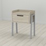 Тумба модульна Ferrum-decor Бетті 540x450x320 метал Сірий ДСП Сонома 16 мм (FRD-103000)