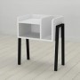 Тумба модульная Ferrum-decor Амели 540x450x320 металл Черный ДСП Белое 16 мм (FRD-103004)