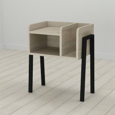 Тумба модульна Ferrum-decor Амелі 540x450x320 метал Чорний ДСП Сонома 16 мм (FRD-103007)