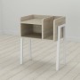 Тумба модульна Ferrum-decor Амелі 540x450x320 метал Білий ДСП Сонома 16 мм (FRD-103014)