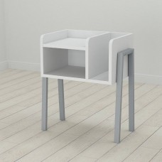 Тумба модульна Ferrum-decor Амелі 540x450x320 метал Сірий ДСП Біле 16 мм (FRD-103017)