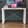 Письменный стол Ferrum-decor Драйв 750x1000x600 Белый металл ДСП Дуб Сан-Марино 16 мм (FRD-103102)