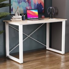 Письмовий стіл Ferrum-decor Драйв 750x1000x700 Білий метал ДСП Дуб Сан-Марино 32 мм (FRD-103374)