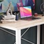 Письменный стол Ferrum-decor Драйв 750x1000x600 Белый металл ДСП Дуб Сан-Марино 16 мм (FRD-103102)
