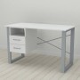 Письменный стол с ящиками Ferrum-decor Оскар 750x1200x600 металл Серый ДСП Белое 16 мм (FRD-103227)