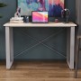 Письменный стол Ferrum-decor Драйв 750x1400x600 Серый металл ДСП Дуб Сан-Марино 16 мм (FRD-103137)