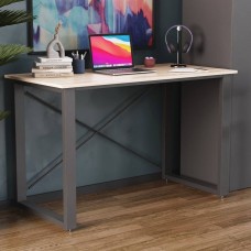 Письмовий стіл Ferrum-decor Драйв 750x1400x700 Чорний метал ДСП Дуб Сан-Марино 32 мм (FRD-103402)