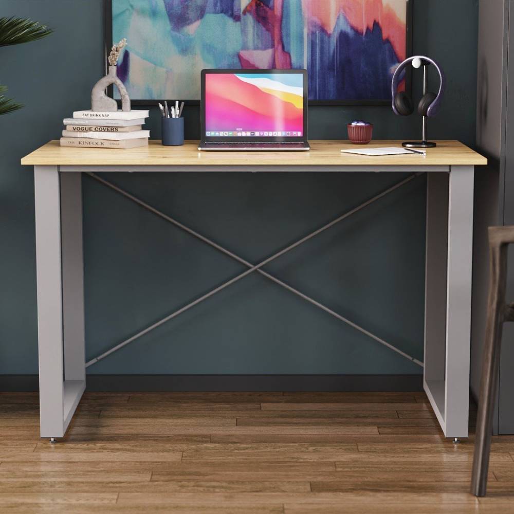 Письменный стол Ferrum-decor Драйв 750x1000x600 Серый металл ДСП Дуб Артизан 16 мм (FRD-103099)