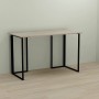 Письменный стол Ferrum-decor Ханна 75x140x70 черный ДСП Дуб Сонома 16мм (FRD-103522)