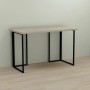 Письменный стол Ferrum-decor Ханна 76x100x70 черный ДСП Дуб Сонома 32мм (FRD-103507)