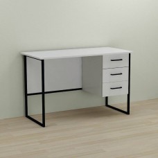 Письмовий стіл Ferrum-decor Гаррі 75x140x70 чорний ДСП Біле 16мм (FRD-103561)