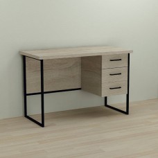 Письмовий стіл Ferrum-decor Гаррі 76x120x70 чорний ДСП Дуб Сонома 32мм (FRD-103557)
