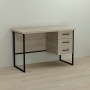 Письменный стол Ferrum-decor Гарри 76x120x70 черный ДСП Дуб Сонома 32мм (FRD-103557)
