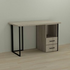 Письмовий стіл Ferrum-decor Отто 76x140x70 чорний ДСП Дуб Сонома 32мм (FRD-103607)