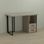 Письменный стол Ferrum-decor Отто 76x120x70 черный ДСП Дуб Сонома 32мм (FRD-103597)