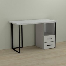 Письмовий стіл Ferrum-decor Отто 76x140x70 чорний ДСП Біле 32мм (FRD-103606)