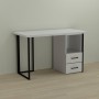 Письменный стол Ferrum-decor Отто 76x120x60 черный ДСП Белое 32мм (FRD-103576)