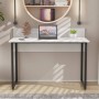 Письменный стол Ferrum-decor Скай 75x100x60 черный ДСП Белое 16мм (FRD-103611)