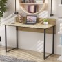 Письменный стол Ferrum-decor Скай 75x100x60 черный ДСП Дуб Сонома 16мм (FRD-103612)
