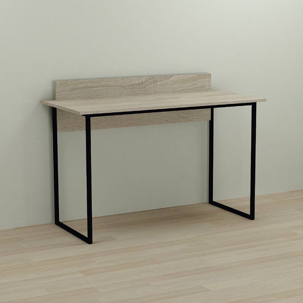 Письменный стол Ferrum-decor Скай 75x100x60 черный ДСП Дуб Сонома 16мм (FRD-103612)