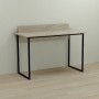 Письменный стол Ferrum-decor Скай 75x100x60 черный ДСП Дуб Сонома 16мм (FRD-103612)