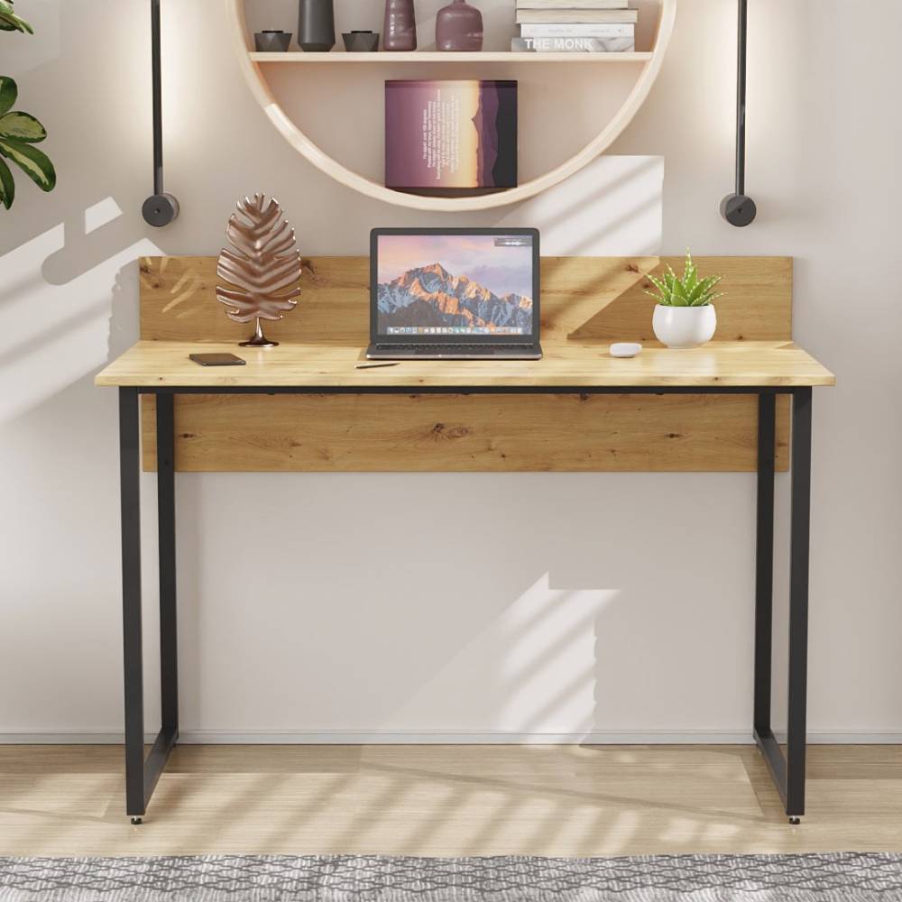 Компьютерный стол Ferrum-decor Скай 75x140x70 черный ДСП Дуб Сан-Марино 16мм (FRD-103664)
