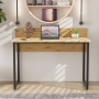 Компьютерный стол Ferrum-decor Скай 75x140x70 черный ДСП Дуб Сан-Марино 16мм (FRD-103664)