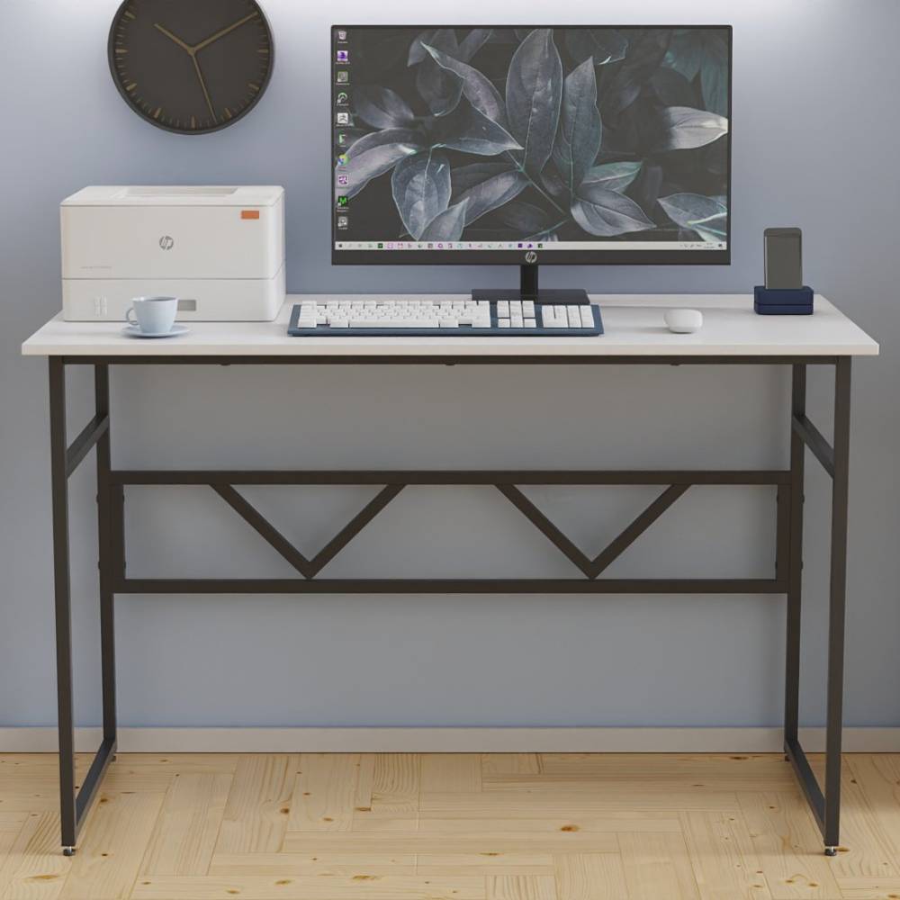 Письменный стол Ferrum-decor Раян 75x100x60 черный ДСП Белое 16мм (FRD-103671)