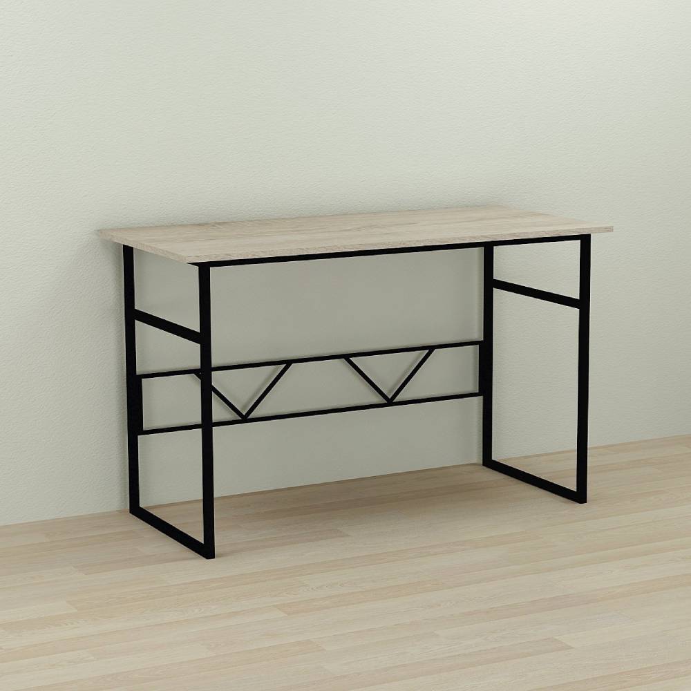 Письменный стол Ferrum-decor Раян 75x100x60 черный ДСП Дуб Сонома 16мм (FRD-103672)