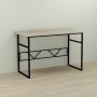 Письменный стол Ferrum-decor Раян 75x100x60 черный ДСП Дуб Сонома 16мм (FRD-103672)
