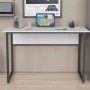 Письменный стол Ferrum-decor Коди 75x140x60 черный ДСП Белое 16мм (FRD-103751)