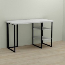 Письмовий стіл Ferrum-decor Кевін 76x140x70 чорний ДСП Біле 32мм (FRD-103842)