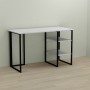 Письменный стол Ferrum-decor Кевин 75x140x60 черный ДСП Белое 16мм (FRD-103809)