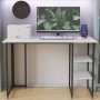 Письменный стол Ferrum-decor Кевин 75x140x60 черный ДСП Белое 16мм (FRD-103809)