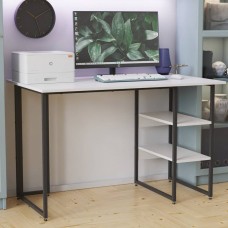 Письмовий стіл Ferrum-decor Кевін 75x140x70 чорний ДСП Біле 16мм (FRD-103837)