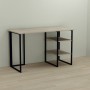 Письменный стол Ferrum-decor Кевин 75x140x60 черный ДСП Дуб Сонома 16мм (FRD-103810)
