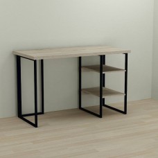 Письмовий стіл Ferrum-decor Кевін 76x140x70 чорний ДСП Дуб Сонома 32мм (FRD-103843)