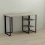 Письменный стол Ferrum-decor Кевин 76x120x60 черный ДСП Дуб Сонома 32мм (FRD-103805)