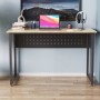 Письменный стол Ferrum-decor Майк 75x100x60 черный ДСП Дуб Сонома 16мм (FRD-103848)