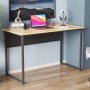 Компьютерный стол Ferrum-decor Майк 75x120x60 черный ДСП Дуб Сан-Марино 16мм (FRD-103860)