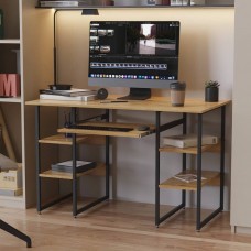 Компьютерный стол Ferrum-decor Тим 75x140x70 черный ДСП Дуб Сан-Марино 16мм (FRD-103983)