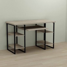 Письмовий стіл Ferrum-decor Тім 76x140x70 чорний ДСП Дуб Сонома 32мм (FRD-103986)