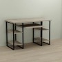 Письменный стол Ferrum-decor Тим 76x120x70 черный ДСП Дуб Сонома 32мм (FRD-103976)
